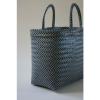 Blue and White Handwoven Tote, Beach Tote, Market Bag, Steven Alan, Madewell