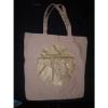 Victoria&#039;s Secret Gold Glitter Studded Canvas Tote Beach Bag (Limited Edition)