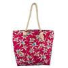 Lux Accessories Lux Accessories Womens Zip Up Beach Bag Red Floral