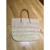 Large Merona Woven Straw Shoulder Bag Oversized Tan Giant Shopper/Beach