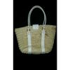 Etienne Aigner Vintage Straw &amp; Leather Purse Satchel Bag Purse beach