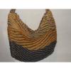 vintage BASKET WEAVE natural sisal hobo SHOULDER BAG women summer beach