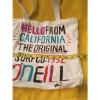 O&#039;Neill Logo Tote Bag &#034;hello From California&#034; Surf Purse Bag Women&#039;s Beach