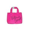 Victoria Secret Canvas Hot Pink Shopping Beach Casual Shoppers Tote Hand Bag New