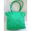 New Shells Print Green White Orange Green Light Blue Fabric Beach Bag Lg Tote