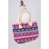 Women Beach Handbag Shoulder TRIBAL Elephant CANVAS Large Day Tote Shopping Bag