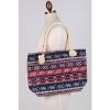 Women Beach Handbag Shoulder TRIBAL Elephant CANVAS Large Day Tote Shopping Bag