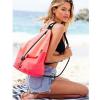 VICTORIA&#039;S SECRET PINK NEON ORANGE DRAWSTRING BEACH BACKPACK BAG 2016 NEW