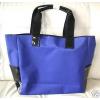 NEW ROYAL BLUE CANVAS POCKET TOTE BEACH BOOK BAG PURSE