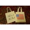 2 WildFox Couture classic heart canvas Beach American Flag Reusable tote bags