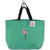 Tropical Pink Flamingo Bag Green Essential Tote Beach Vacation Bird Monogram NWT