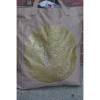 Victoria&#039;s Secret Beach Bag Canvas Tote Gold Shimmer w/ Studs RP $68