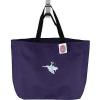 Dolphins Diving &amp; Swimming Dark Purple Tote Bag Beach Vacation Dolphin Monogram