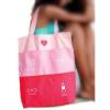 VICTORIAS SECRET PINK CANVAS TOTE BEACH BAG 4 Pockets Travel Bag Limited Edition