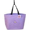 Tropical Sandal Flip Flop &amp; Flowers Tote Bag Lilac Beach Water Vacation Monogram