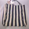 Kavu Roper Nautical Blue &amp; White Stipe Purse Beach On The Go Bag