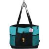 Seahorse Teal Gemline Select Zippered Tote Tropical Beach Monogram Vacation Bag