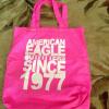 Lot of 2 AMERICAN EAGLE &amp; Arie Tote Bag Pink nylon Tote Bag AE beach Bag