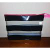 NWOT Black and Clear Vinyl Clutch/ Beach Bag/ Travel Bag!!