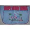 Large lined beach bag blue with pink trim 20&#034;x12&#034;x12&#034;