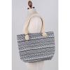 Women Beach Bum Handbag Over Shoulder TRIBAL CANVAS Large Day Tote Shopping Bag