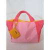 CLINIQUE Canvas Bag ~ 2015 Macy&#039;s Beach Tote Shoulder Shopping ~ Pink/Orange