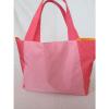 CLINIQUE Canvas Bag ~ 2015 Macy&#039;s Beach Tote Shoulder Shopping ~ Pink/Orange