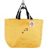 Lounging Beach Fish Sunbathing Tote Bag Yellow Gold Vacation Holiday Monogram