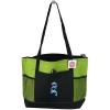 Tropical Dolphins Zippered Tote Bag Gemline Select Lime Beach Vacation Monogram