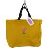 Tropical Flamingos Tote Bag Beach Vacation Bird Monogram Yellow Blue or Navy Now