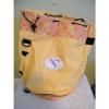 LEEDS BAHAMAS SUNSHINE YELLOW CANVAS LARGE DUFFLE BEACH, POOL BAG NWOT