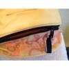 LEEDS BAHAMAS SUNSHINE YELLOW CANVAS LARGE DUFFLE BEACH, POOL BAG NWOT