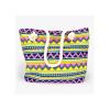 Designer Inspired Purple Multi-Color Tribal Aztec Tote Shoulder Beach Bag 271709