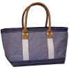 Heavy Duty Grey Blue Pink Cotton Canvas Casual Beach Tote Bags