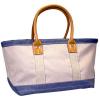 Heavy Duty Grey Blue Pink Cotton Canvas Casual Beach Tote Bags