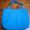 CANCUN Mexico Blue White Stripe Nylon Sailboat Beach Tote Grocery Eco Bag