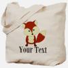 Red Fox Tote Bag Beach Canvas Shopping Art Gift Foxes Forest Fantasy Baby Diaper