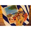 2014 Lancome Summer Tote Beach Bag Shopper Blue Striped Multicolor NWOT