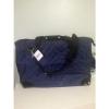 NEW MACY&#039;S Blue Quiltd XL TOTE BAG Shoulder Beach, Travel bagCarry All .