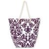 Large Demask Rope Handle Tote Shoulder Beach Bags