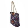 Lux Accessories Womens Extra Large Zip Up Beach Tote Bag Paisley Multi