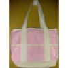 Woman&#039;s Pink Canvas Tote/Beach/Gym Bag - Solid Pattern with Coin Purse