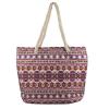 Lux Accessories Womens Extra Large Zip Up Beach Tote Bag Persian Multi