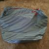 LANCOME Hobo Blue White Red Zipper Stripe Duffel Tote Beach Bag Large NWOT! NICE