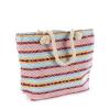 Handbag Beach Bag Tote tribal canvas designer pink rope straps aztec