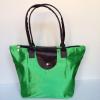 Nylon Zipper Tote Beach Travel Carry On Le Pliage Style Bag Small Green