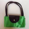 Nylon Zipper Tote Beach Travel Carry On Le Pliage Style Bag Small Green