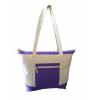 20&#034; Beach Poly-Tote Bag Two-Toned Shopping Tote Bag Cotton Reusable Grocery Bag