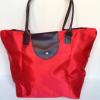 Nylon Zipper Tote Beach Travel Carry On Bag Pliage Style Small Red