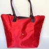 Nylon Zipper Tote Beach Travel Carry On Bag Pliage Style Small Red